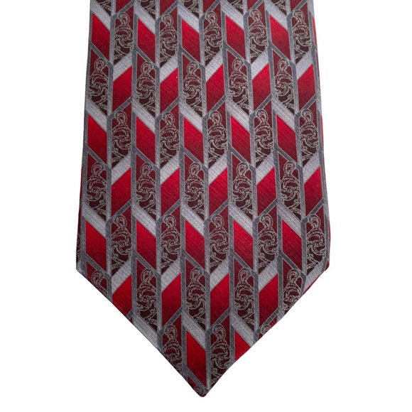 Geoffrey Beene Long Mens Silk Necktie Stain Resistant Fabric 66in - Picture 3 of 8